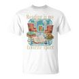 Reading Is My Favorite Sport Vintage Book Lover Cozy Reading T-Shirt