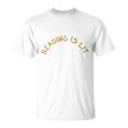 Reading Is Lit Book Lover Reading Teacher T-Shirt
