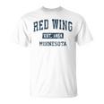 Red Wing ミネソタ Mn ヴィンテージ スポーツデザイン ネイビー プリント Tシャツ