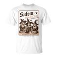 Salem Book Club Bookish Halloween Retro Salem Witch Book T-Shirt