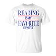 Simple Sarcastic Reading Is My Favorite Sport Book Lover T-Shirt Simple Sarcastic Reading Is My Favorite Sport Book Lover T-Shirt