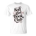Soft Girl Book Club Coquette Bow Aesthetic Reader T-Shirt