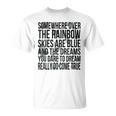 Somewhere Over The Rainbow-メンズ レディース キッズ バタフライ Tシャツ
