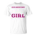 SOMMAS BOOKS Never Underestimate The Power Of a Girl With a Book Reading T-Shirt