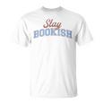 Stay Bookish Retro Varsity Librarian Book Reader T-Shirt Stay Bookish Retro Varsity Librarian Book Reader T-Shirt