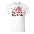 My Summer Is All Booked Retro Summer Book Lover Womens Girls T-Shirt