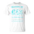 Trucker's Life 面白いトラック運転手トラックバックサイド Tシャツ