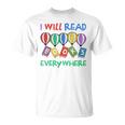 I Will Read Books Everywhere Across America Child Readers T-Shirt I Will Read Books Everywhere Across America Child Readers T-Shirt