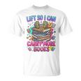 Women's Book Lover Fitness Mom Lifting Reading Humor Graphic T-Shirt