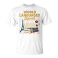 World Languages Squad Books Tower Performance T-Shirt
