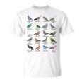 さまざまな種類のハト ハト 長袖tシャツ Tシャツ