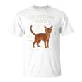 アビシニアン猫ふれあいガイド 面白い猫好き Tシャツ