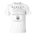 ウィリアム・シェイクスピア ハムレットシャツ 文学シアターギフト Tシャツ