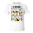 エジプト考古学 面白い クール 古代エジプトギフト ピラミッド Tシャツ