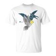 オウム 恐竜 オカメインコ テロダクティルシャドウ Tシャツ