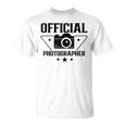 オフィシャル カメラマン 写真 カメラマン カメラ ジョブ Tシャツ