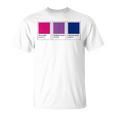 カラーパレット バイセクシャルプライド バイセクシャルフラッグ バイセクシャルカラー Cu Tシャツ