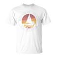 カーメルバイ・ザ・シー カリフォルニア ヴィンテージ ヨット 70年代 レトロ 太陽 Tシャツ