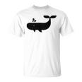 クジラ ブラック レディース メンズ 子供用 Tシャツ