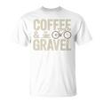 コーヒー&グラベル グラベル グラベルバイク グラベルバイカー オフロードバイク Tシャツ