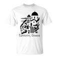 サントリーニ島 ギリシャ お土産 キクラデス諸島 エーゲ海 ギリシャ Tシャツ