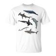 シャチ ジンベイザメ イッカク イルカ 海の生き物 Tシャツ