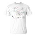 シンガポール鉄道メトロ郊外鉄道 – お土産ルートマップ Tシャツ
