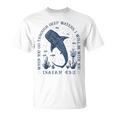 ジンベイザメ イザヤ 43 2 オーシャン 聖書 詩 アート 背面 Tシャツ