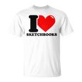 スケッチブックが大好き Tシャツ