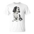 スプリンガー スパニエル 犬 モチーフ ペット 作品 スプリンガー スパニエル Tシャツ