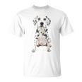 ダルメシアン 犬 モチーフ ペット アート ダルメシアン Tシャツ