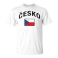 チェコ国旗 誇り高きチェコ語 Tシャツ