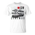 バックプリント ディストレス Jdm レジェンド レースカー 日本国旗 ギフト Tシャツ