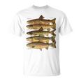 トラウト魚種種フィッシング フライフィッシング トラウト Tシャツ