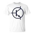 トランジスタ電子回路図記号 Tシャツ