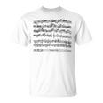 バッハチェロ組曲メヌエットチェリスト 長袖tシャツ Tシャツ