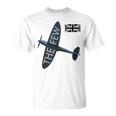 バトルオブブリテン イギリス空軍航空機 スピットファイア The Few War 飛行機 Tシャツ