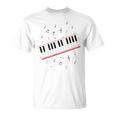 ピアノ ビート キーボード 音符 ミュージシャン ピアノ レッスン Tシャツ