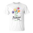 ピカソ 花 描画 クラシック アート グラフィック Tシャツ