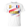 フランス国旗 フランスのプライド愛好家 Tシャツ