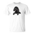 ブラックラブラドゥードル ポケット入り ラブラドゥードル犬愛好家 長袖tシャツ Tシャツ