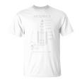 ブループリント スペースロケット 打ち上げミッション トゥ・ザ・ムーン アルテミス2 Tシャツ
