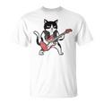 ベースギターを弾く 面白い ロック猫 バンド ミュージシャン ベーシスト 動物 Tシャツ