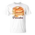 ホットケーキ パンケーキ Pancakes バター はちみつ イラスト 喫茶店 洋菓子 レトロ 水彩 綺麗 かわいい Tシャツ