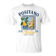 ポジターノ イタリア アマルフィ海岸 レトロ レモン 夏 バイブ グラフィック Tシャツ