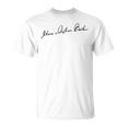 ヨハン・セバスティアン・バッハのサイン。 Tシャツ