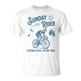 レトロ サイクリング サイクリスト 自転車 バイク サンデー ライド クラブ レース Tシャツ