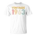 ヴィンテージ 1963 63歳の誕生日プレゼント 男性 女性 63歳 Tシャツ