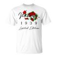ヴィンテージ 87歳の誕生日 デコレーション ヴィンテージ 1939 87歳 Tシャツ