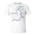 横浜市電鉄線鉄道おみやげ路線図 Tシャツ